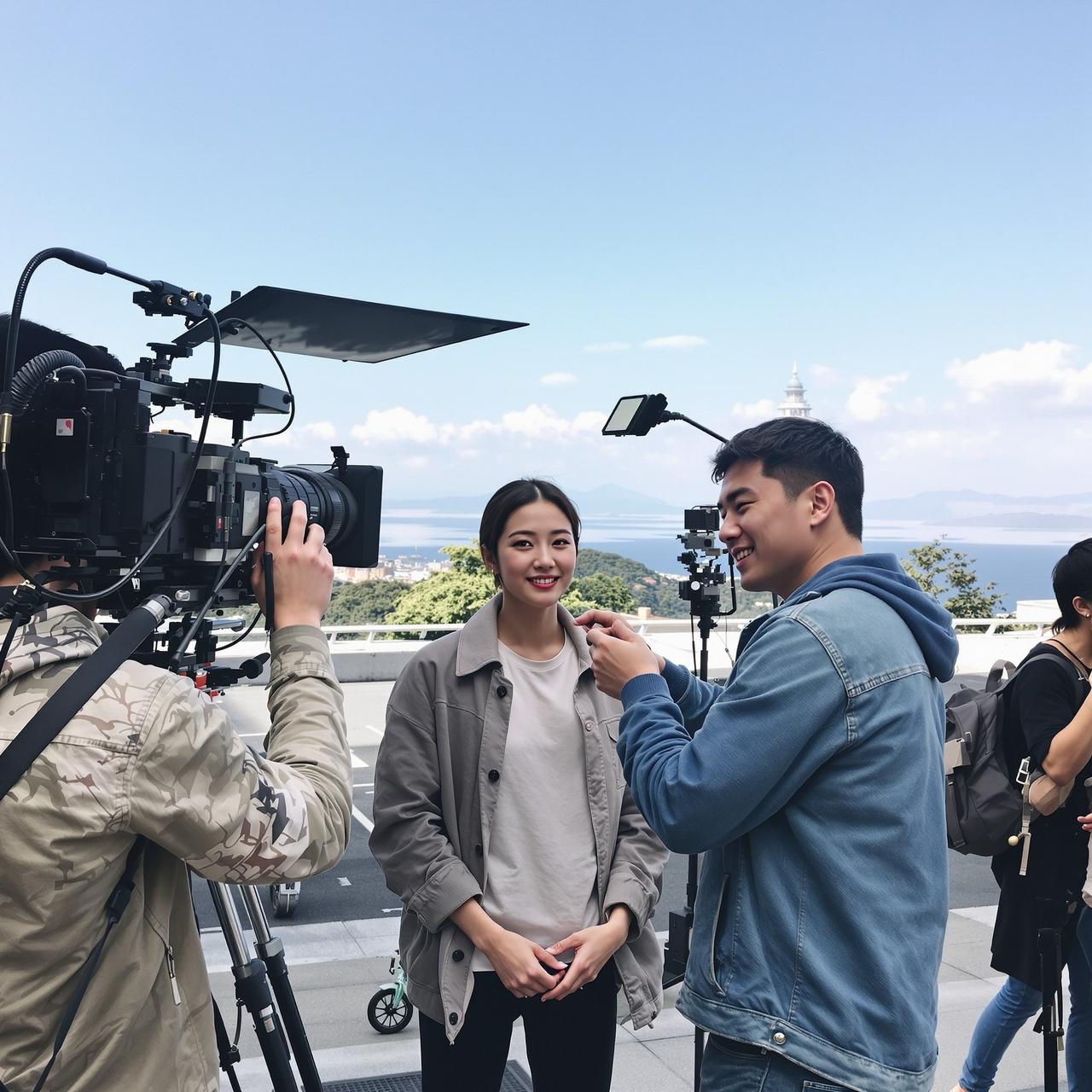 五一吃瓜网入口 - 某演员拍戏路透图集：素颜状态获赞无数